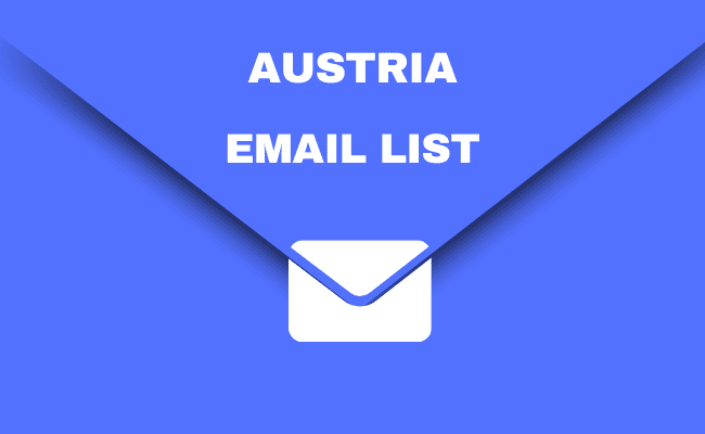 Datos de correo electrónico de Austria