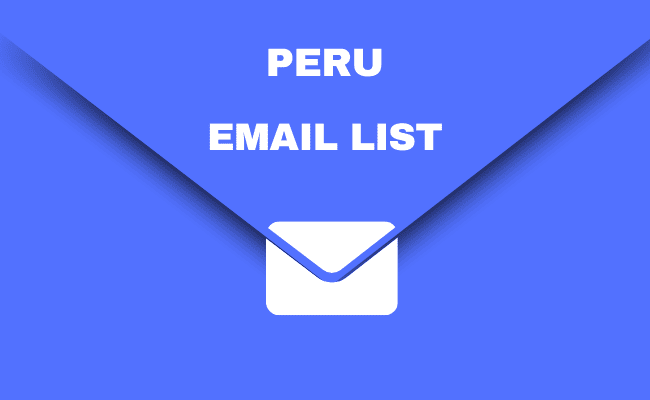 Peru email data