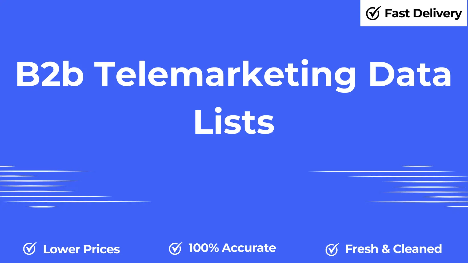 B2b Telemarketing Data Lists