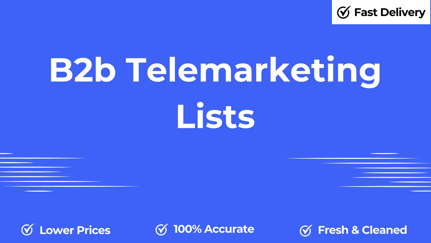 B2B telemarketing lists