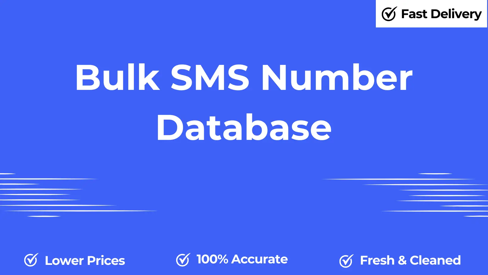 Bulk sms number database