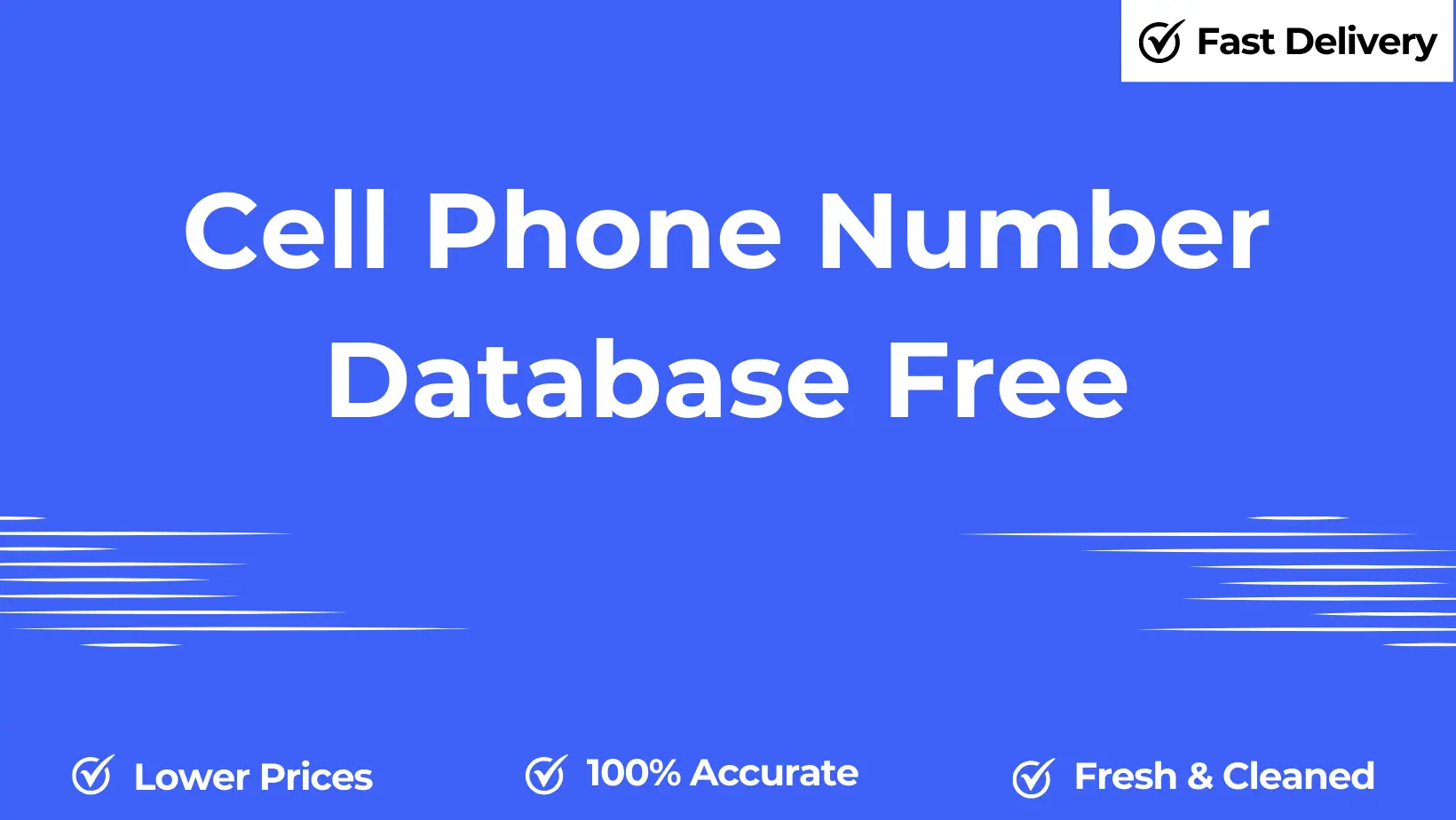Cell phone number database free