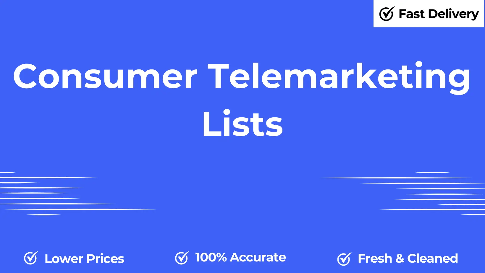 Consumer telemarketing lists