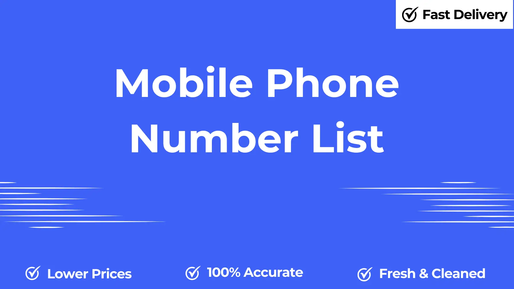 Mobile phone number list