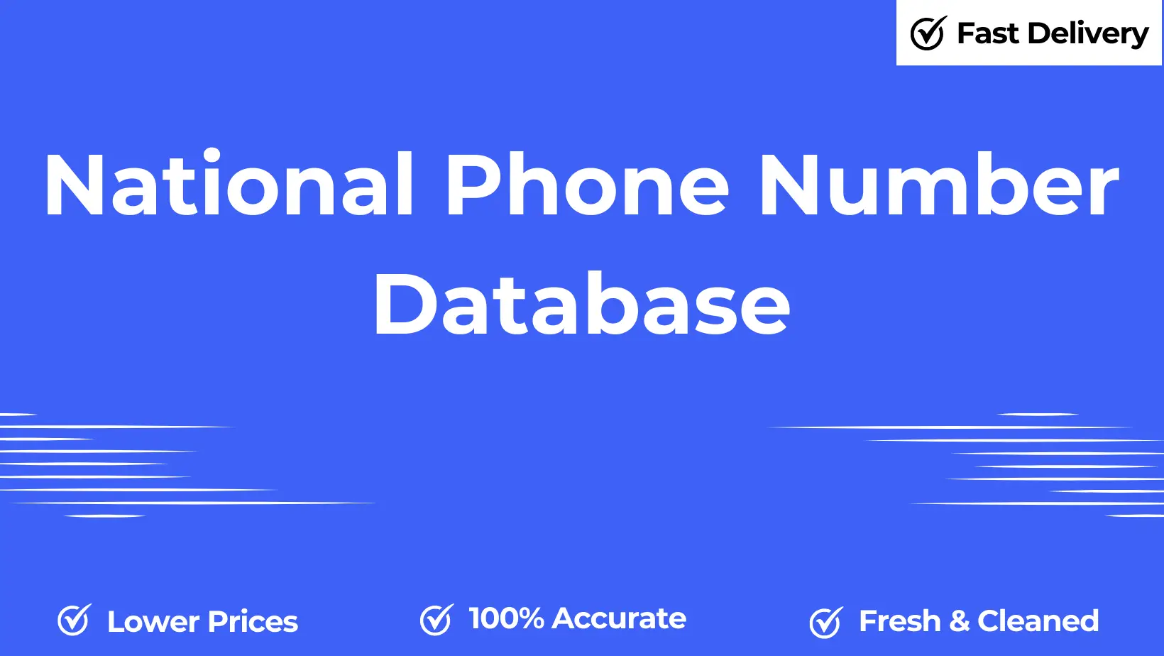 National phone number database