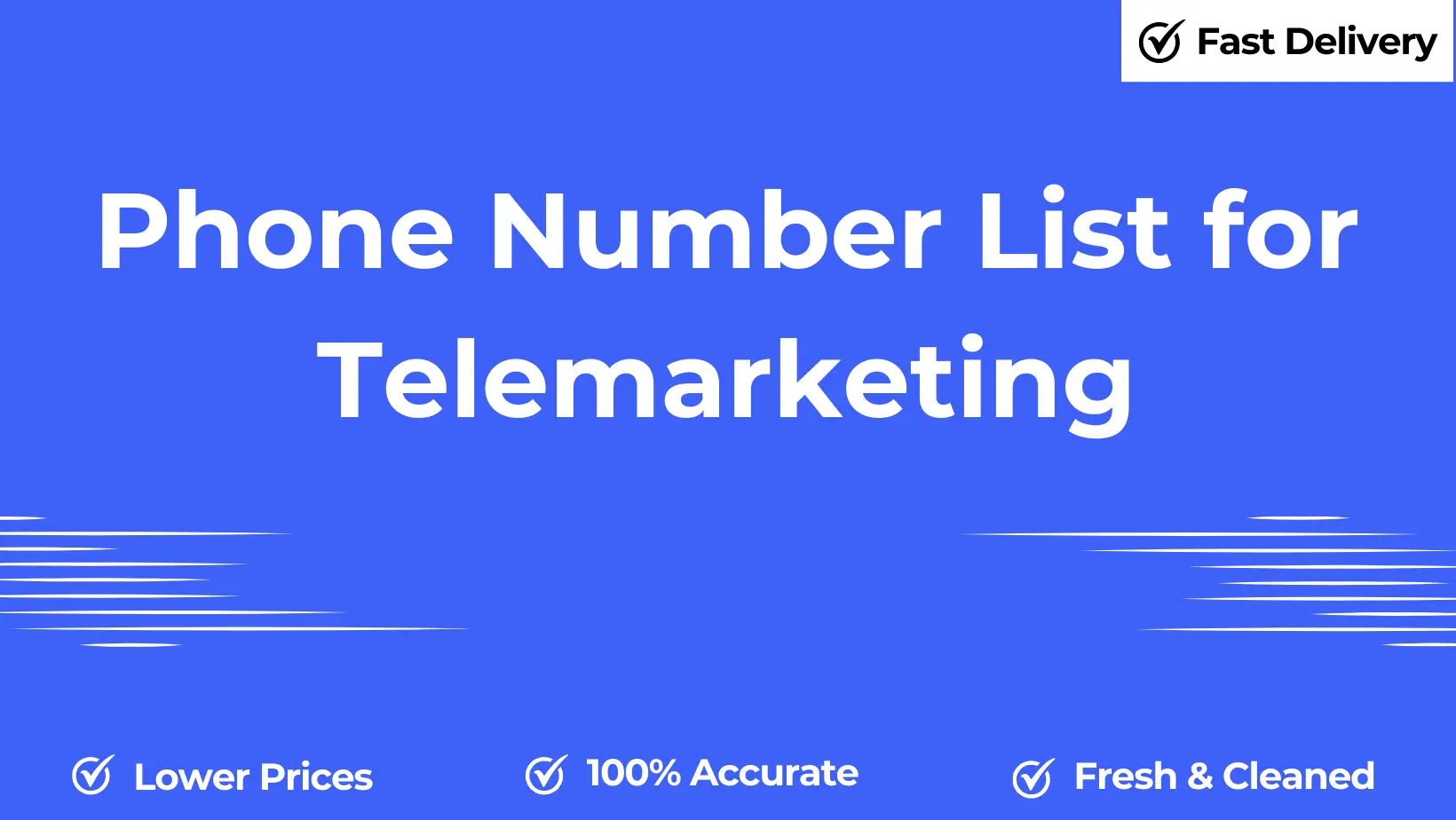 Phone number list for telemarketing
