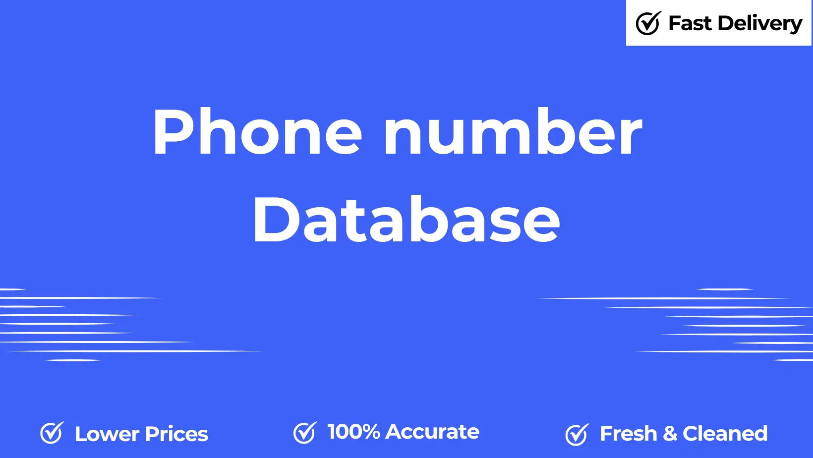Phone number database