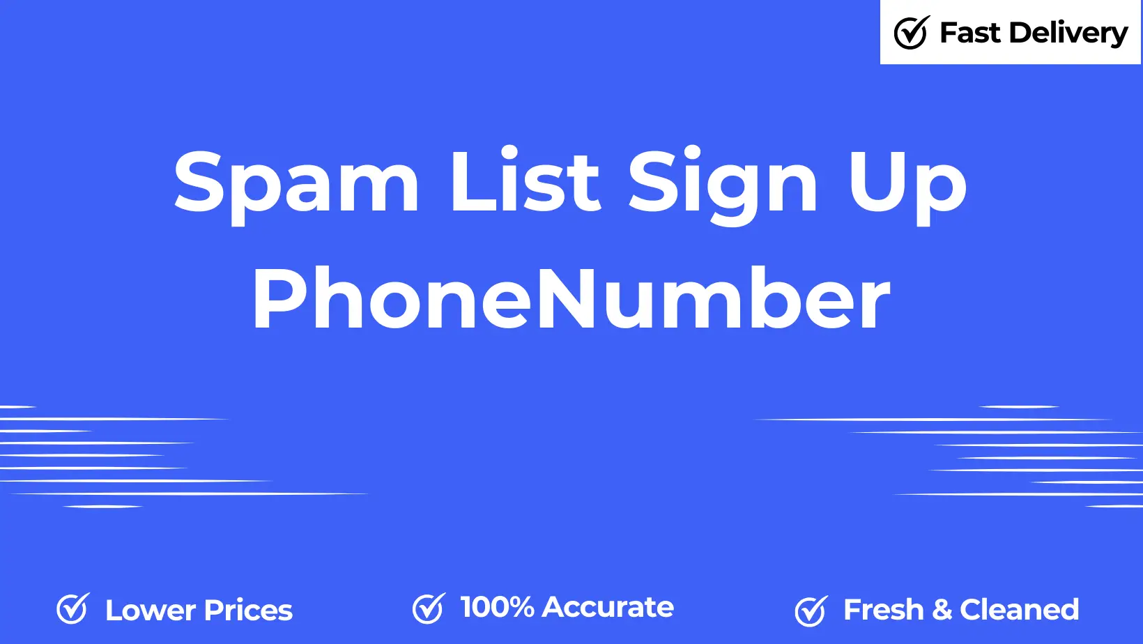 Spam list sign up phone number