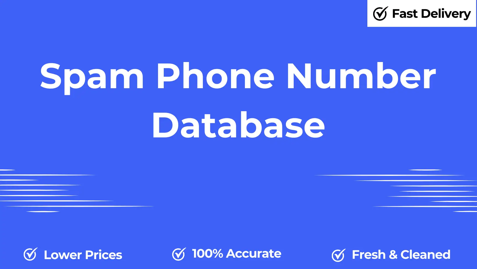 Spam phone number database