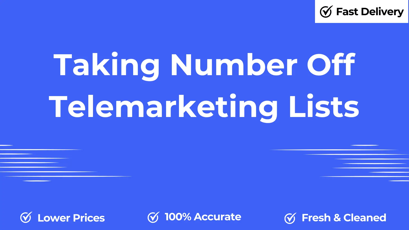 Taking number off telemarketing lists