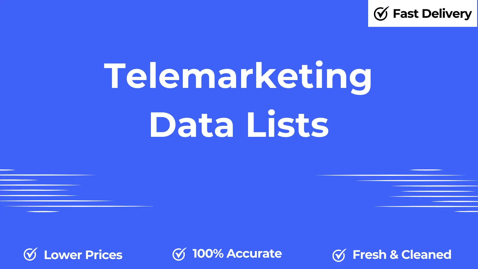 Telemarketing data lists
