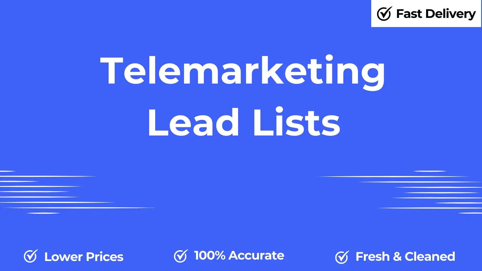 Telemarketing lead lists