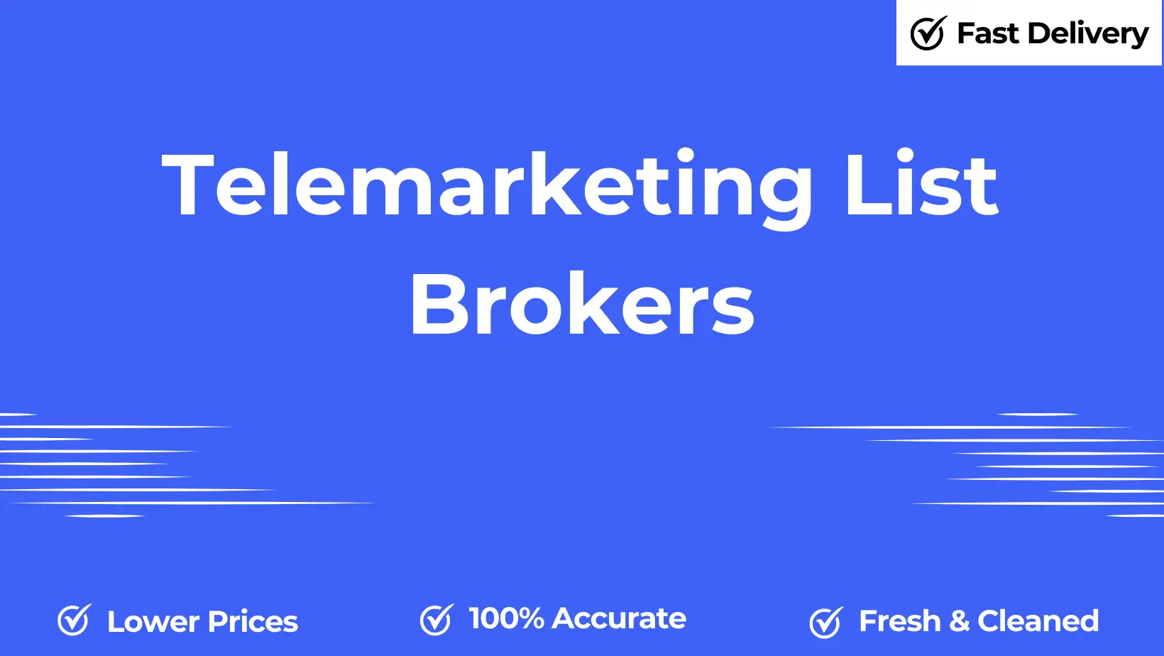 Telemarketing list brokers