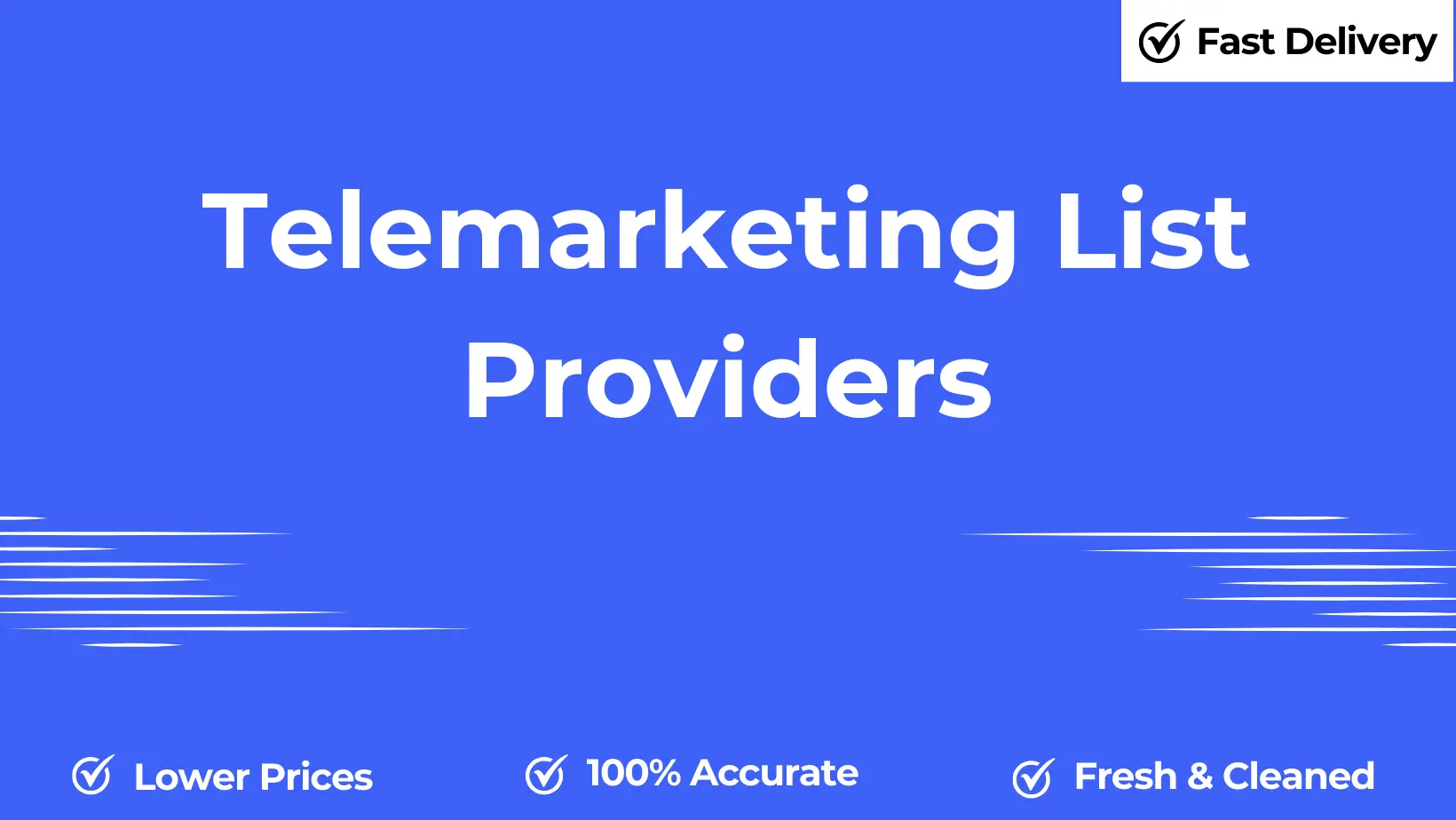 Telemarketing list providers