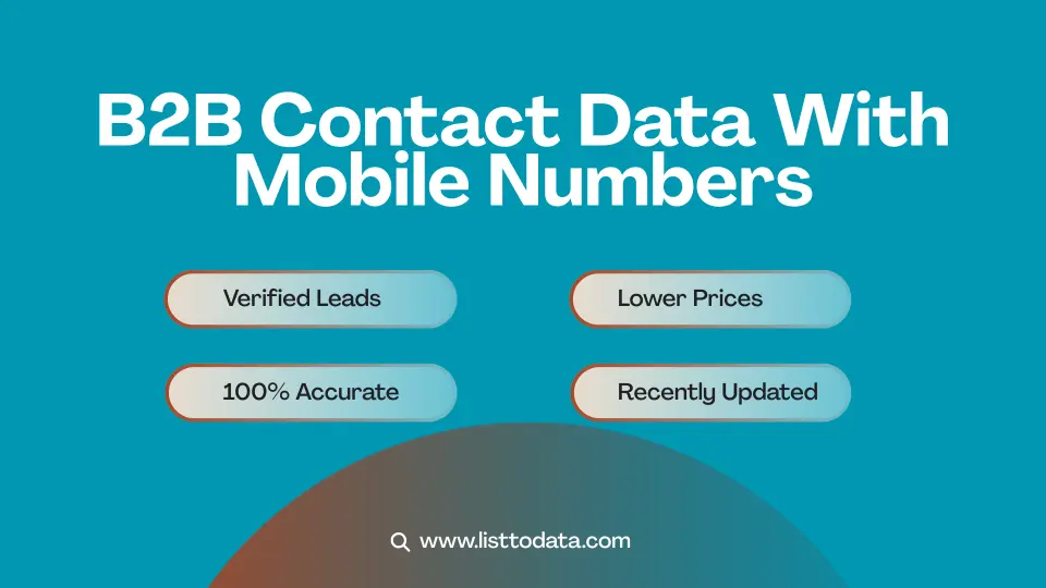 B2B contact data with mobile numbers