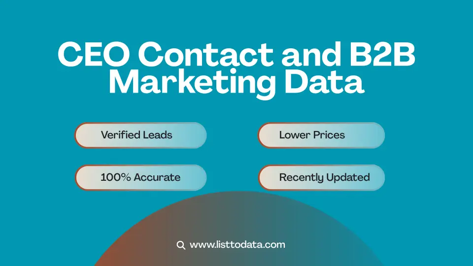 CEO contact and b2b marketing data