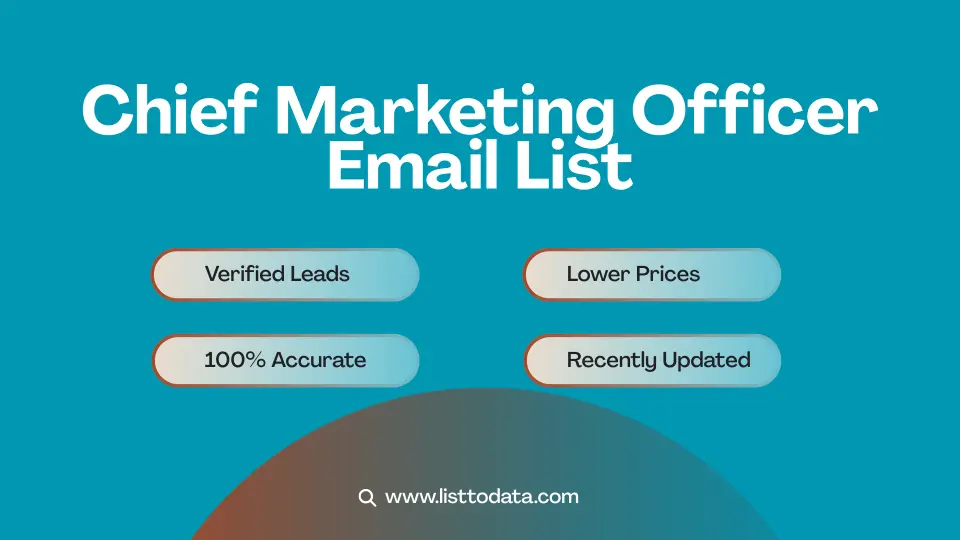 Chief marketing officer email lists