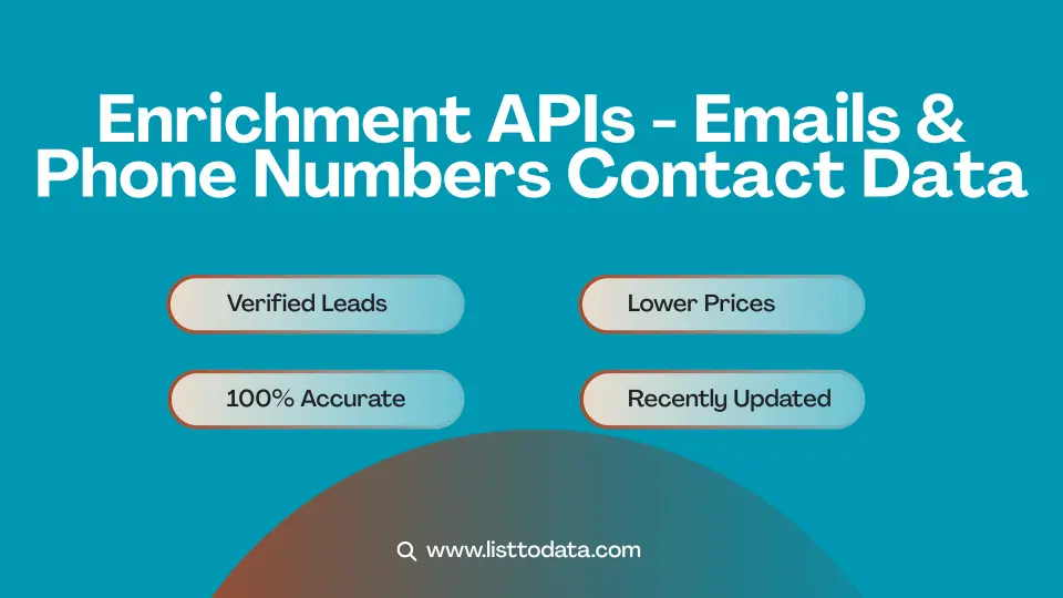 Enrichment APIs - emails & phone numbers contact data