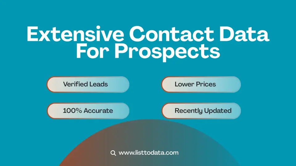 Extensive contact data for prospects