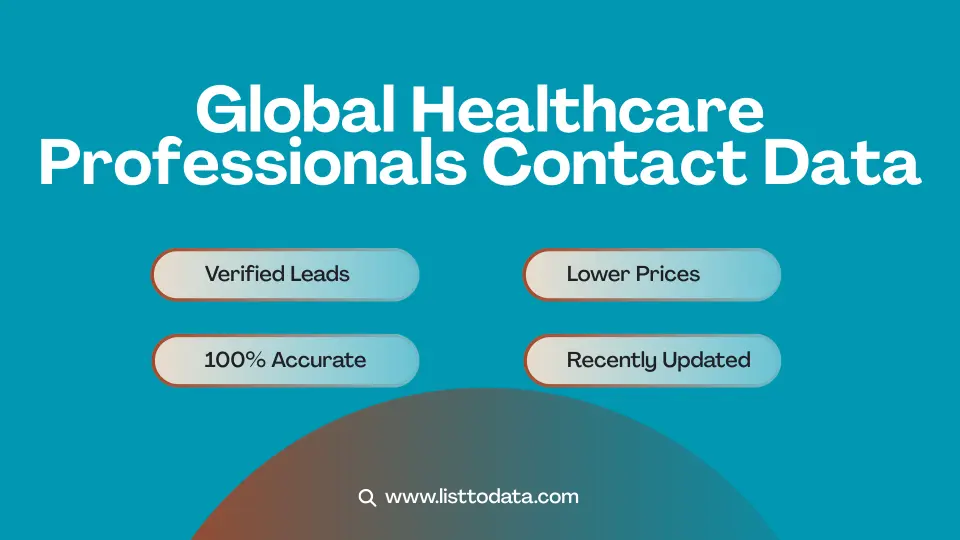 Global healthcare professionals contact data