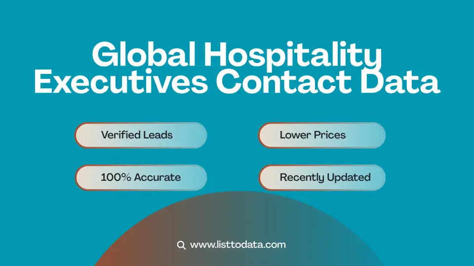 Global hospitality executives contact data