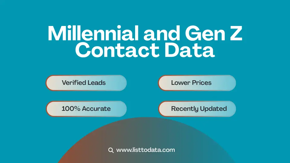 Millennial and gen z contact data