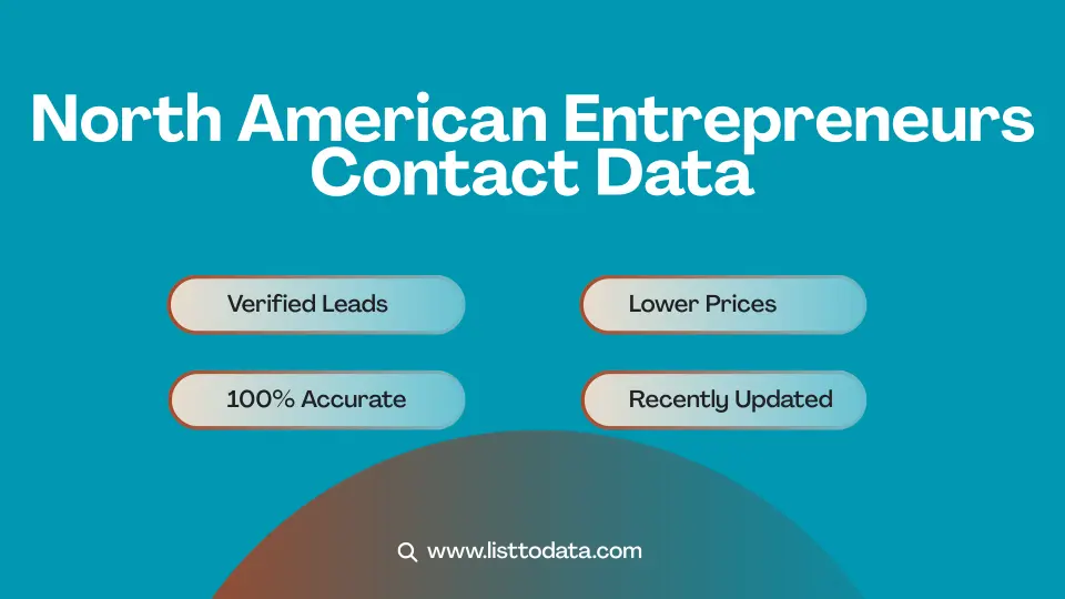 North American entrepreneurs contact data