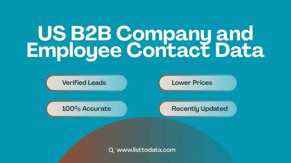 US B2B company and employee contact data