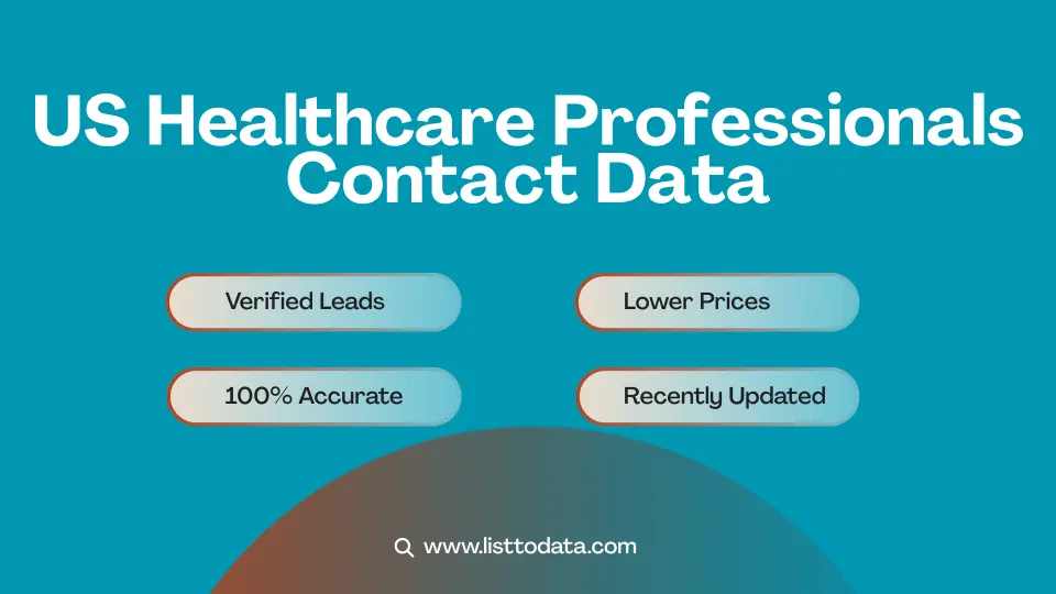 US healthcare professionals contact data