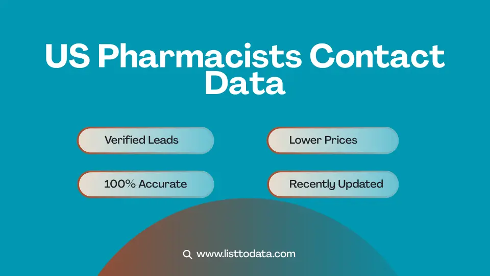 US pharmacists contact data